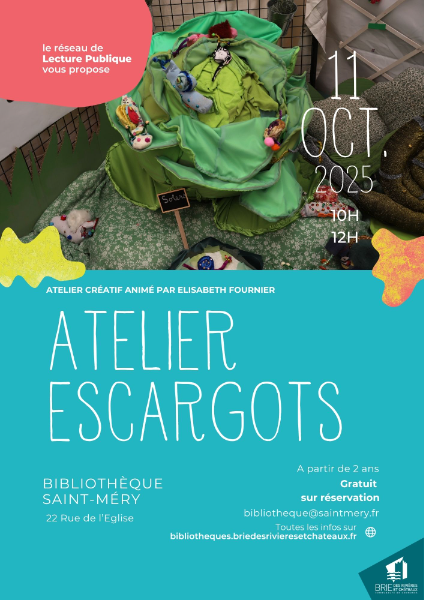 Couverture de Atelier Escargots à Saint-Méry