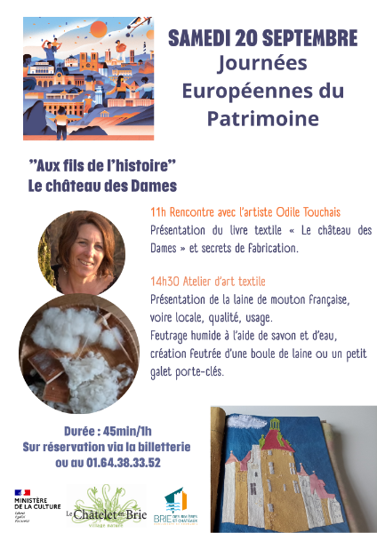 Couverture de Journées européennes du patrimoine au Chatelet-en-Brie