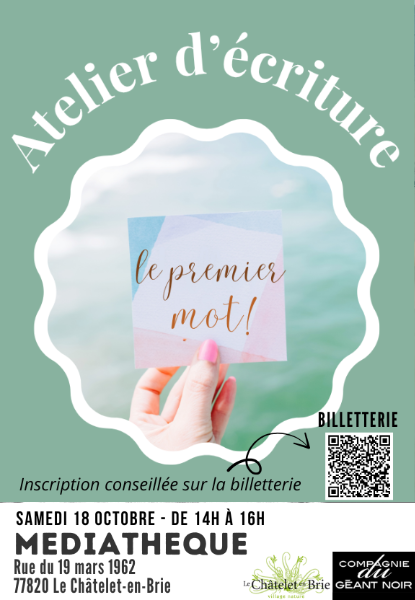 Couverture de Atelier d'écriture au Chatelet-en-Brie